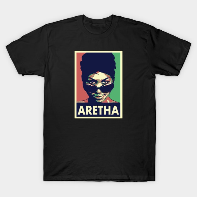 aretha franklin T-Shirt by guilhermedamatta